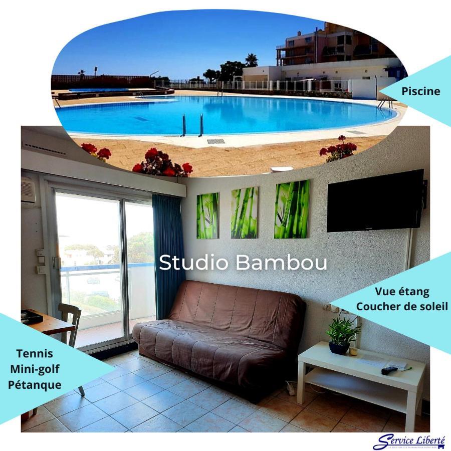 Appartement Studio Bambou - Piscine - accès direct à la plage - Lydia Playa à Le Barcarès Extérieur photo